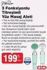 NATURALOVE 3 FONKSİYONLU TİTREŞİMLİ YÜZ MASAJ ALETİ